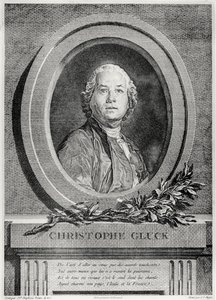 Portrait de Christoph Gluck, compositeur allemand, gravé par Simon Charles Miger - Joseph Siffred Duplessis